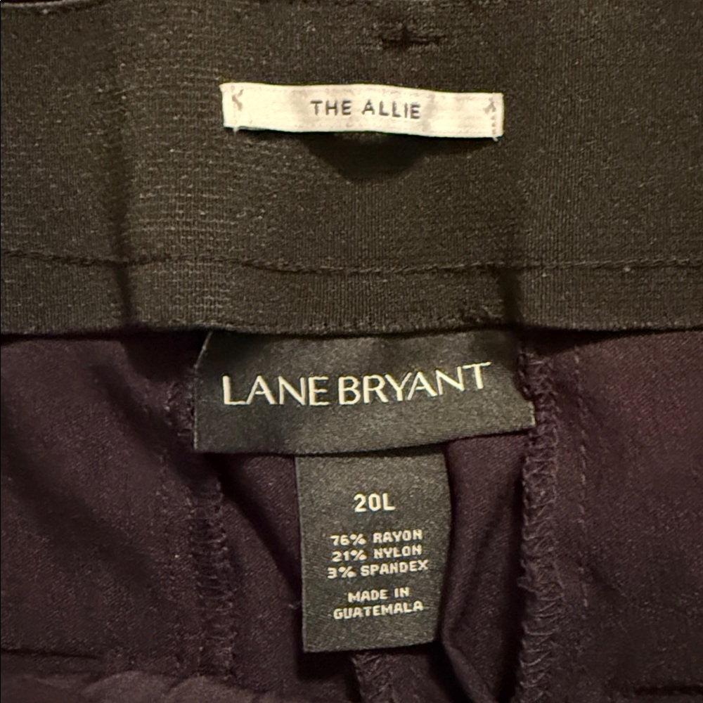 π€LANE BRYANT βTHE ALLIEβ BLACK WORK/CAREER TROUSERS SIZE 20 LONGπ€ - Picture 4 of 12